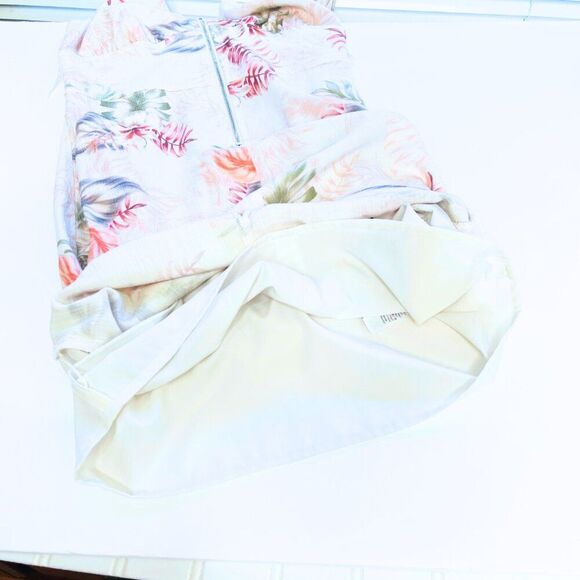 GUESS| Tristian Printed Open Back Mini Dress White Size 2 - Picture 13 of 15
